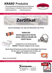 Zertifikat Kraso PDF